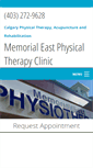 Mobile Screenshot of memorialeastphysicaltherapy.com